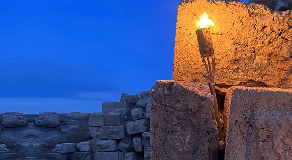 The lighting of the Rosh Chodesh torch of Tevat and the Friday candle